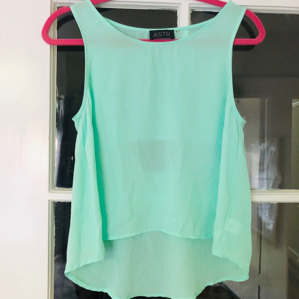 ASTR BRIGHT GREEN / TURQUOISE TOP